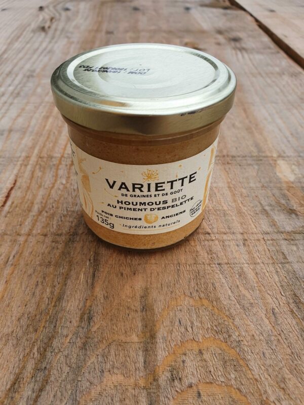 Houmous au piment despelette