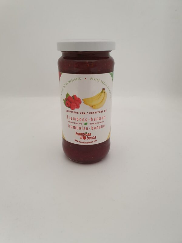 Confiture framboise banane